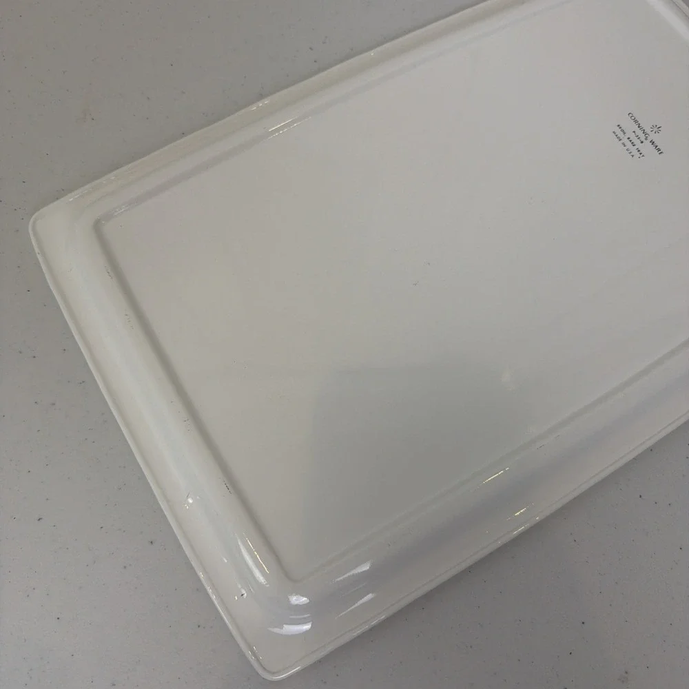Vintage Corning Ware Cornflower Broil & Bake Tray With Serving Rack Stand P 35 B